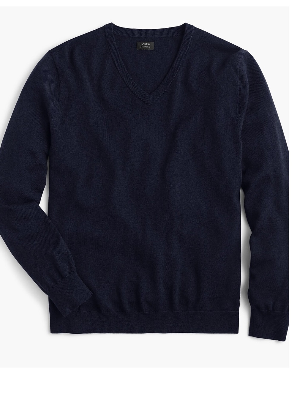 J. Crew 100% merino wool V-neck sweater Dark blue Size XXL